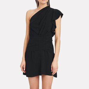IRO Bonzac Draped One-Shoulder Dress SIZE: 34